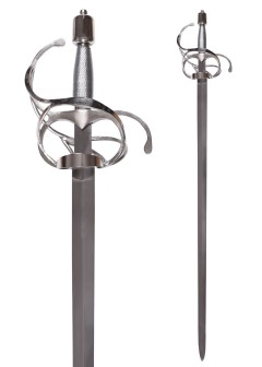 foto Swept Hilt Rapier with Broad Blade, Wire-wrapped Grip